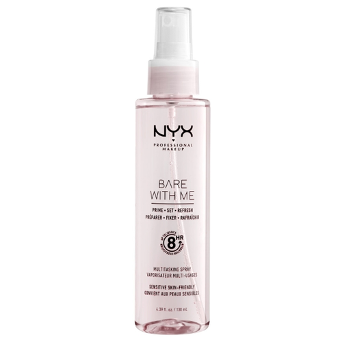 NYX Мультифункциональный спрей для фиксации макияжа 3 в 1 Bare With Me Prime. Set. Refresh. Multitasking Spray 130 мл