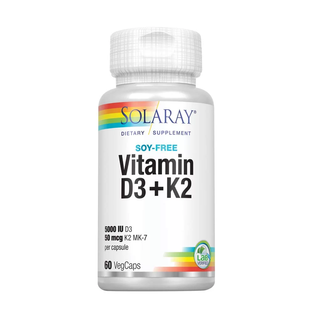 Solaray Витамин D3 + K2