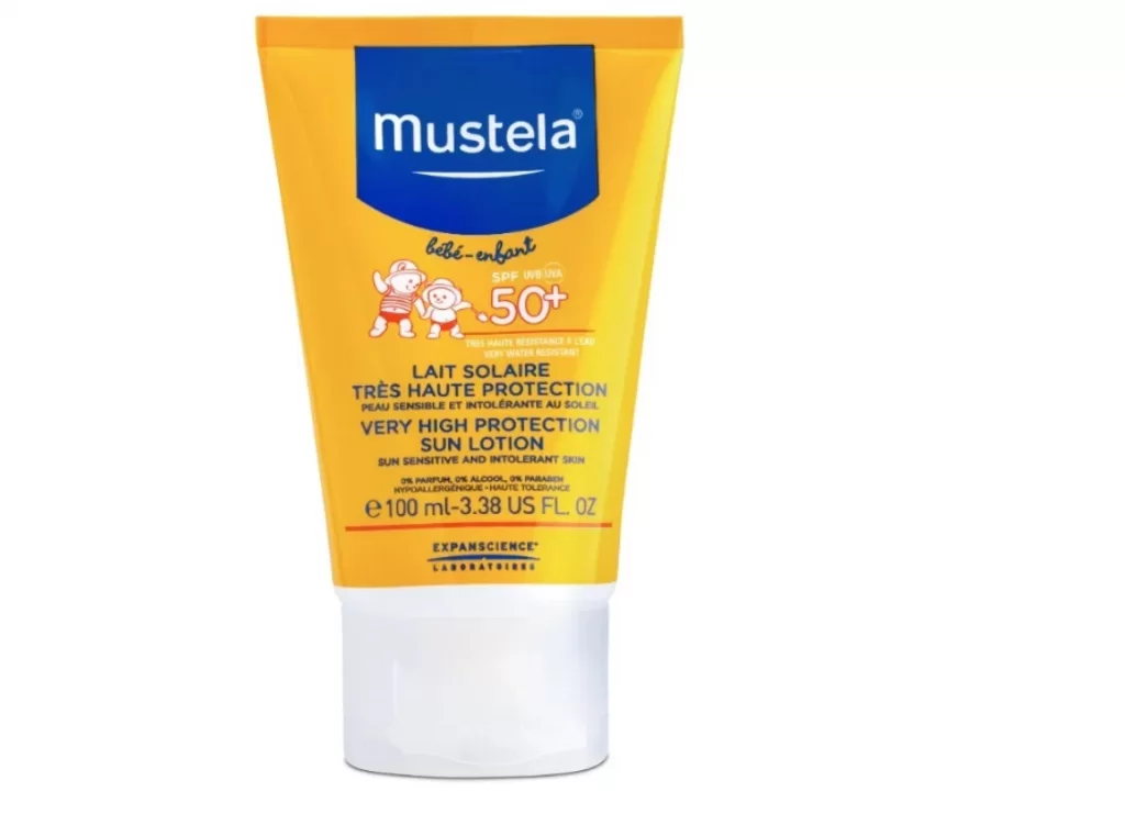 Mustela Детское солнцезащитное молочко для лица и тела SPF 50