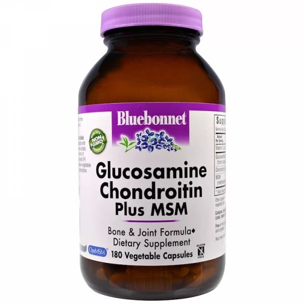 Bluebonnet Nutrition Глюкозамин хондроитин плюс MSM
