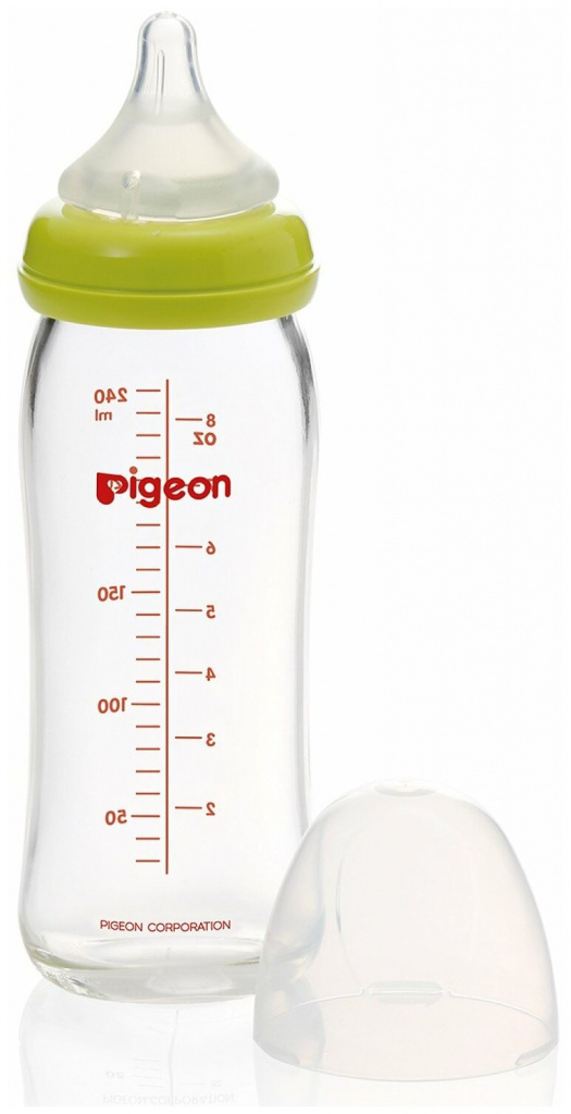 Pigeon Бутылочка Перистальтик Плюс премиальное стекло, 240 мл