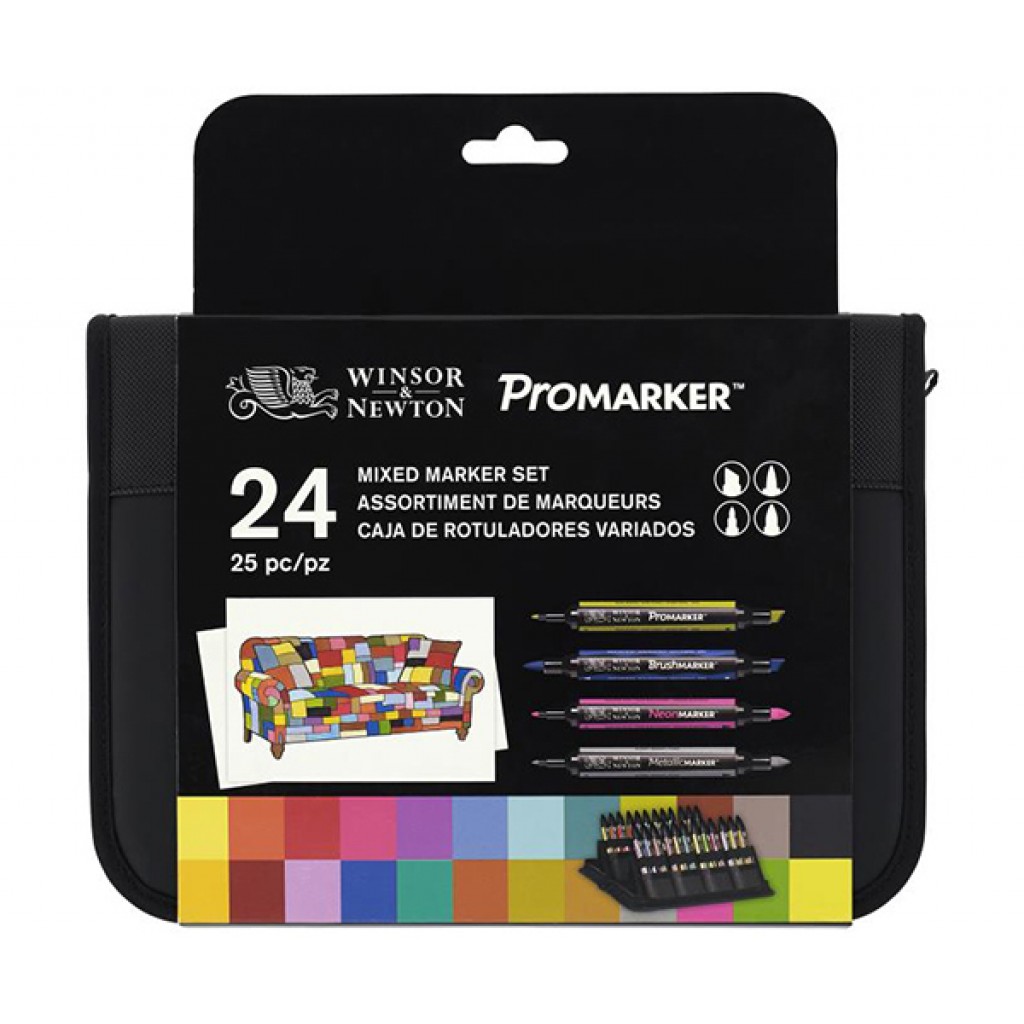 Winsor&Newton Mixed Marker ProMarkers 24 цвета