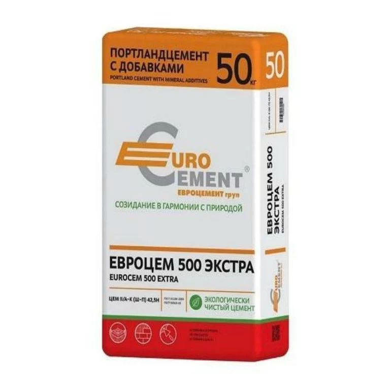 EuroCement 500 Extra Д20 ЦЕМ II 42.5 Н