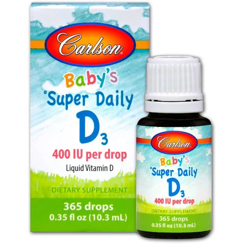 drops, Жидкий витамин D3 для детей, 400 МЕ
