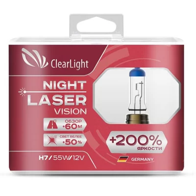 CLEARLIGHT NIGHT LASER VISION +200% LIGHT
