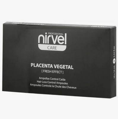 Ампулы NIRVEL PROFESSIONAL PLACENTA VEGETAL FRESH EFFECT против выпадения волос