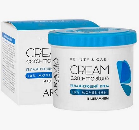 Увлажняющий крем ARAVIA Professional Cera-Moisture Cream с церамидами и мочевиной (10%)