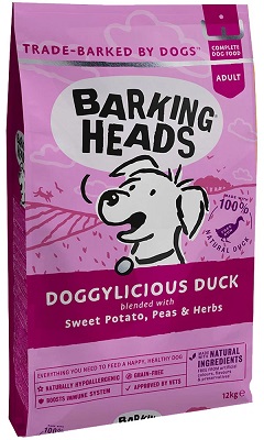 Barking Heads «Doggylicious» Adult Small Breed Duck Hypoallergenic Grain Free