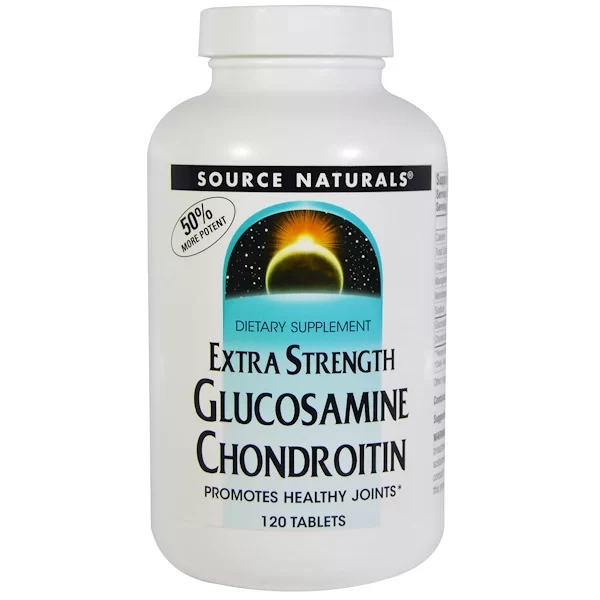 Source Naturals Глюкозамин и хондроитин с повышенной силой действия