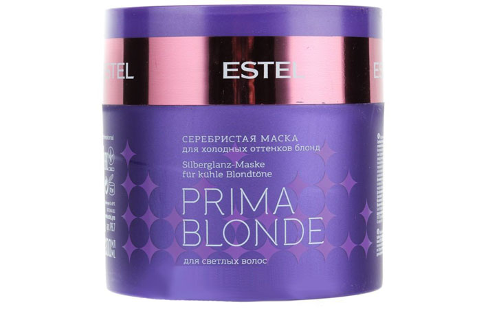 Маска оттеночная серебристая для холодных оттенков блонд ESTEL PROFESSIONAL Prima Blonde