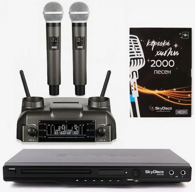 SkyDisko Karaoke Home Set3 + колонки R1042 Вт