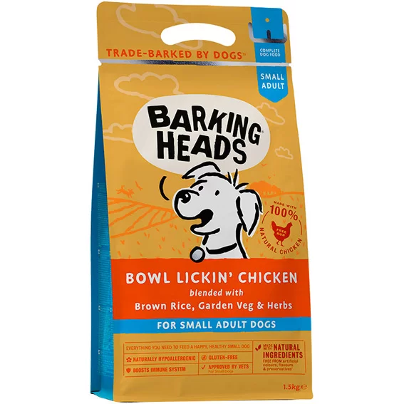 Barking Heads для собак малых пород с чувствительным пищеварением, с курицей