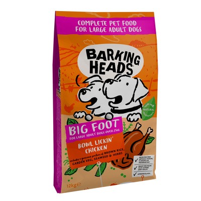 Barking Heads для собак крупных пород, с курицей и рисом «До последнего кусочка»