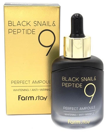 Farmstay Black Snail & Peptide9 Perfect Ampoule