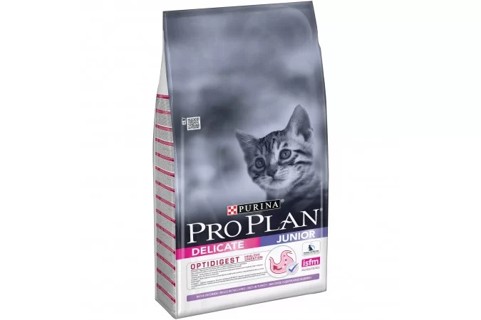 Purina Pro Plan Junior delicate для котят с индейкой и рисом