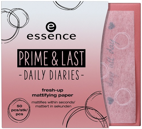 ESSENCE PRIME & LAST DAILY DIARIES FRESH-UP MATTIFYING PAPER