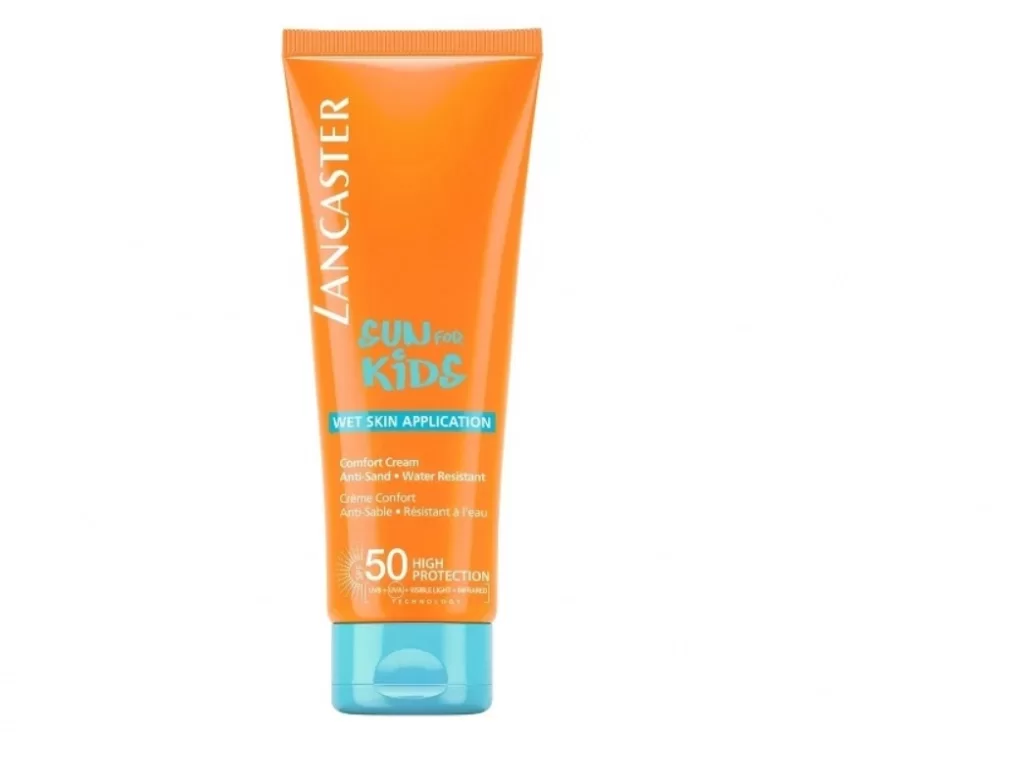 Lancaster Sun for Kids Comfort Cream Wet Skin Application SPF50 Солнцезащитный крем для детей с формулой Без Слез