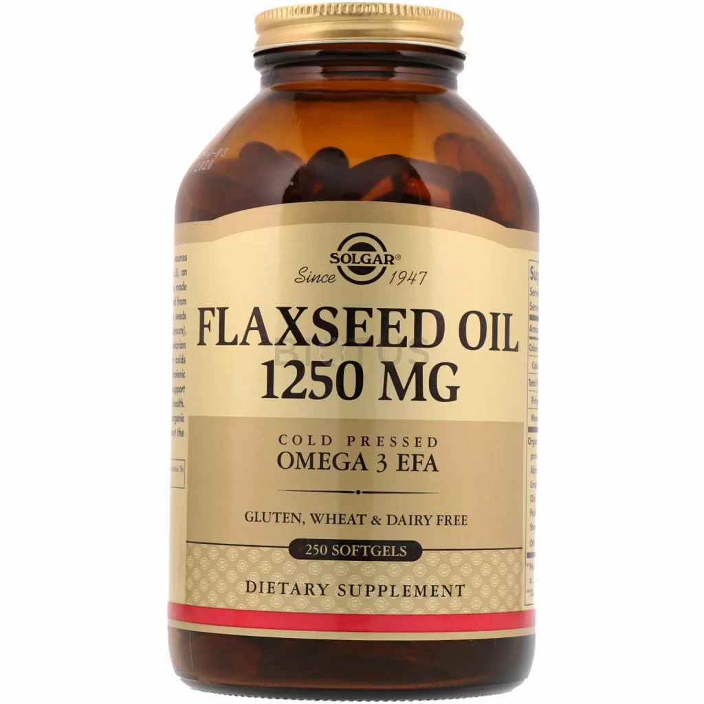 Solgar, Flaxseed Oil, 1,250 mg, 250 Softgels