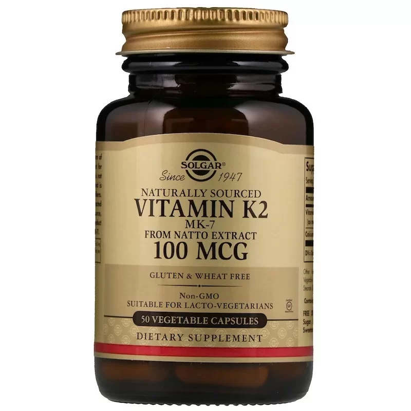 Solgar Натуральный витамин K2, 100 мкг