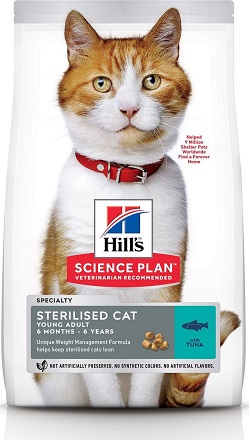 Сухой корм Hill's Science Plan для молодых стерилизованных кошек и кастрированных котов, с курицей
