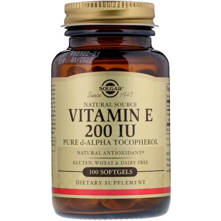 Solgar Натуральный витамин Е, 200 МЕ