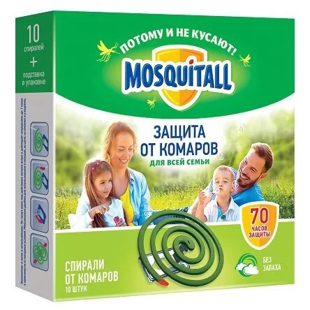 Спираль Mosquitall Защита для всей семьи