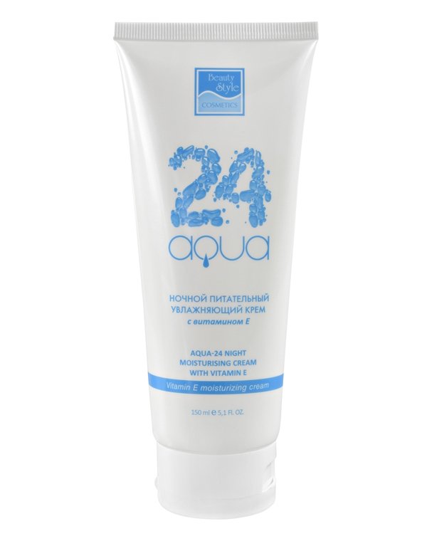 Beauty Style Aqua 24 Vitamin E Moisturising Cream Ночной питательный увлажняющий крем для лица с витамином Е
