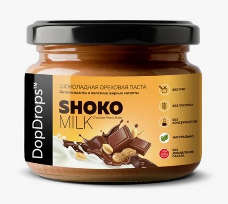 DopDrops Shoko Milk Peanut Butter
