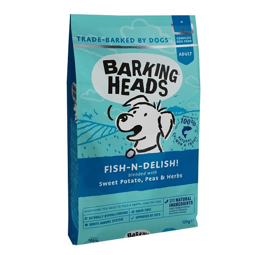 Корм Barking Heads беззерновой корм для собак, с лососем, форелью и бататом "Рыбка-вкусняшка"