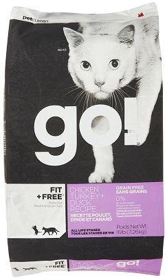 GO! Solutions беззерновой для котят и кошек «4 вида мяса: курица, индейка, утка и лосось»