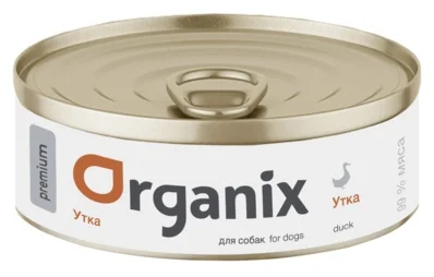 Organix монобелковые премиум консервы с уткой