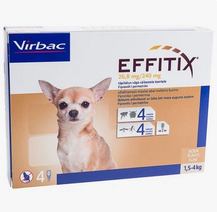 Virbac Эффитикс для собак и щенков от 1.5 до 4 кг