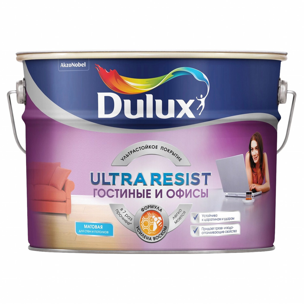 Dulux Ultra Resist dlya detskoy matovaya BW