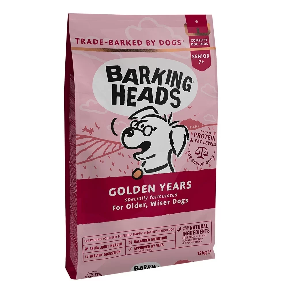 Корм Barking Heads корм для собак старше 7 лет, с курицей и рисом "Золотые годы", GOLDEN YEARS