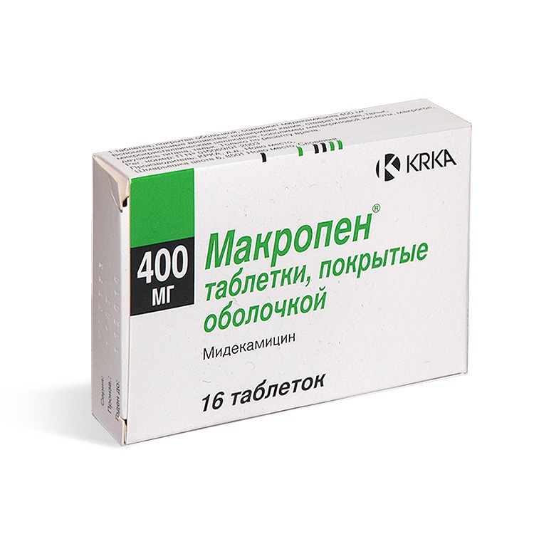 Мидекамицин (Макропен)