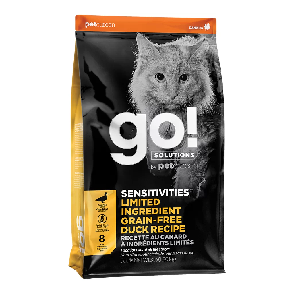 Корм для кошек GO! Sensitivities Limited Ingredient, беззерновой, при чувствительном пищеварении, с уткой