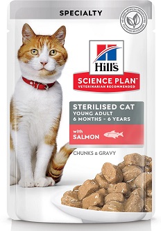 Hill's для молодых стерилизованных кошек и кастрированных котов, пауч с курицей в соусе