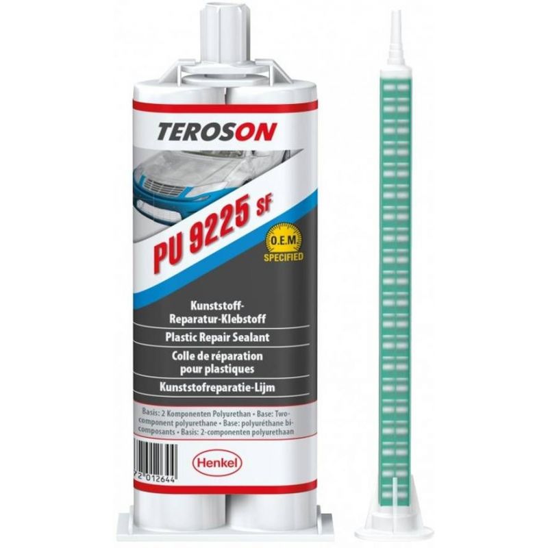 Teroson PU 9225 SF клей двуккомпонентный полиуретановый супербыстрый для ремонта пластика, 2х25 мл