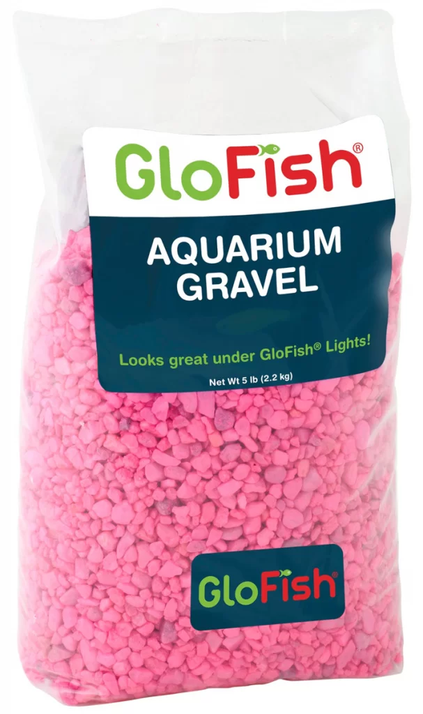 Грунт для аквариума GloFish флуоресцирующий, розовый 2,268 кг