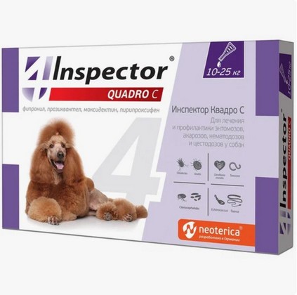 Inspector Quadro С от 10 до 25 кг для собак и щенков