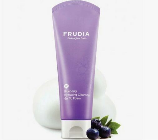 Frudia Blueberry Hydrating Cleansing Gel to Foam