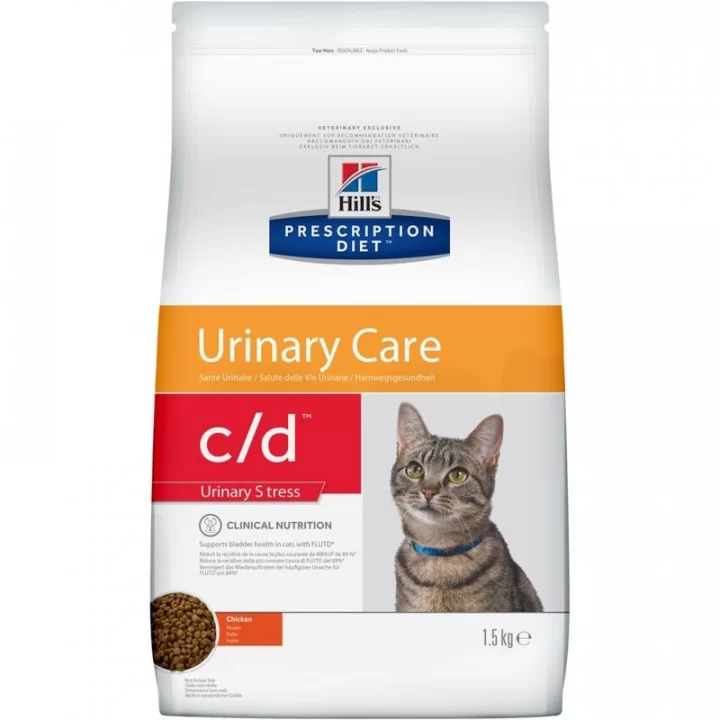 Hill's Prescription Diet c/d Stress Urinary Care сухой корм для кошек для лечения цистита и МКБ