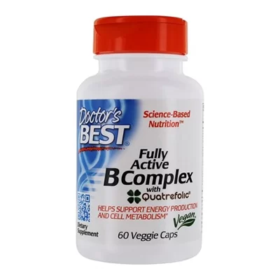 DOCTOR'S BEST, FULLY ACTIVE B COMPLEX WITH QUATREFOLIC
