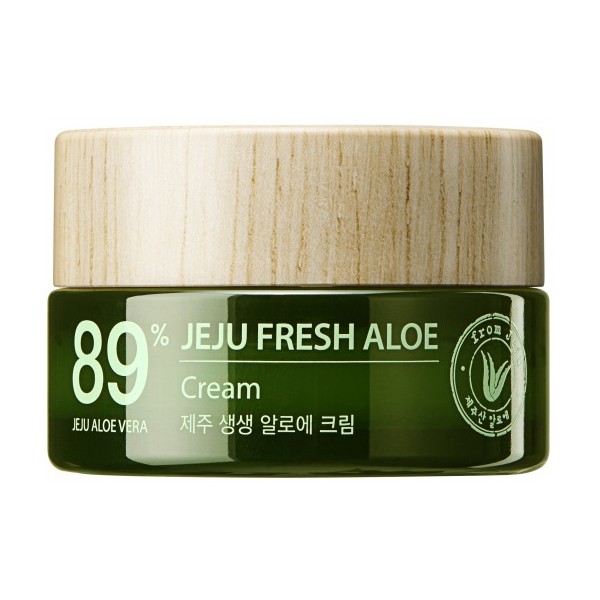 The Saem Jeju Fresh Aloe Cream Увлажняющий освежающий крем 89% алоэ вера
