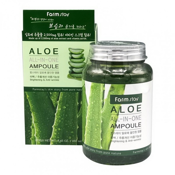 Farmstay All-In-One Aloe Ampoule Сыворотка для лица с экстрактом алоэ