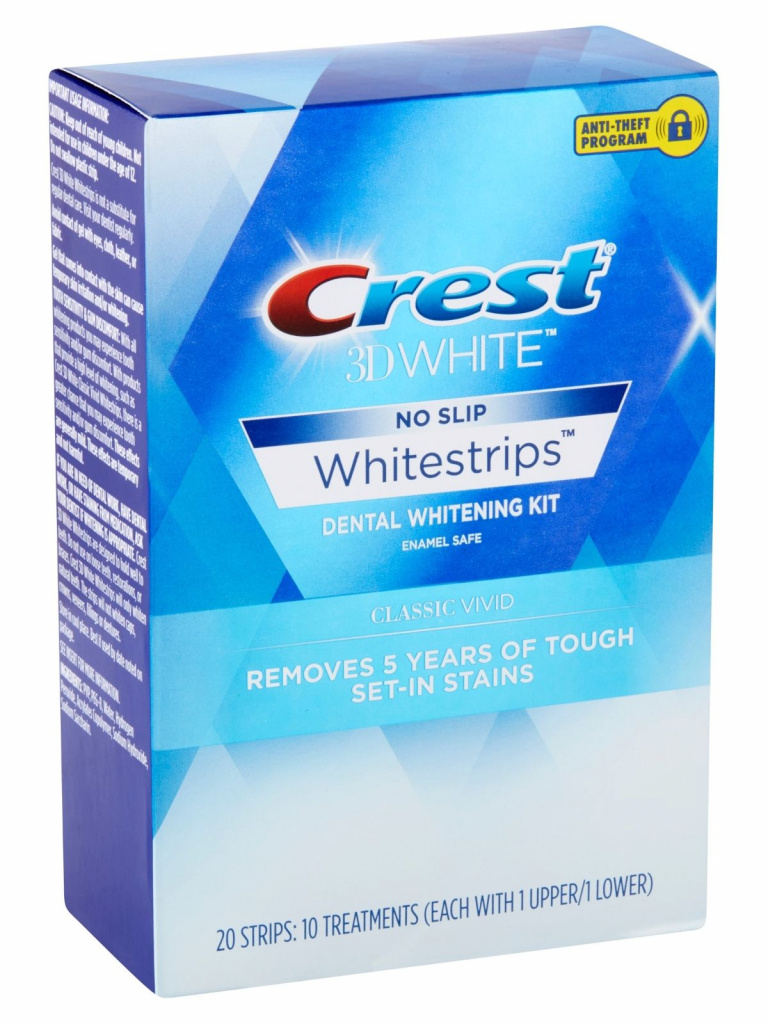 Crest 3d White Whitestrips Classic Vivid New