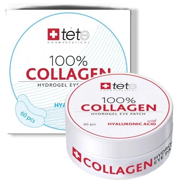 TETe Cosmeceutical Коллагеновые патчи под глаза 100% Collagen Hydrogel Eye Patch