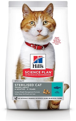Hill's Science Plan для стерилизованных кошек с тунцом