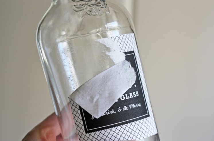 Как очистить бутылку от этикетки