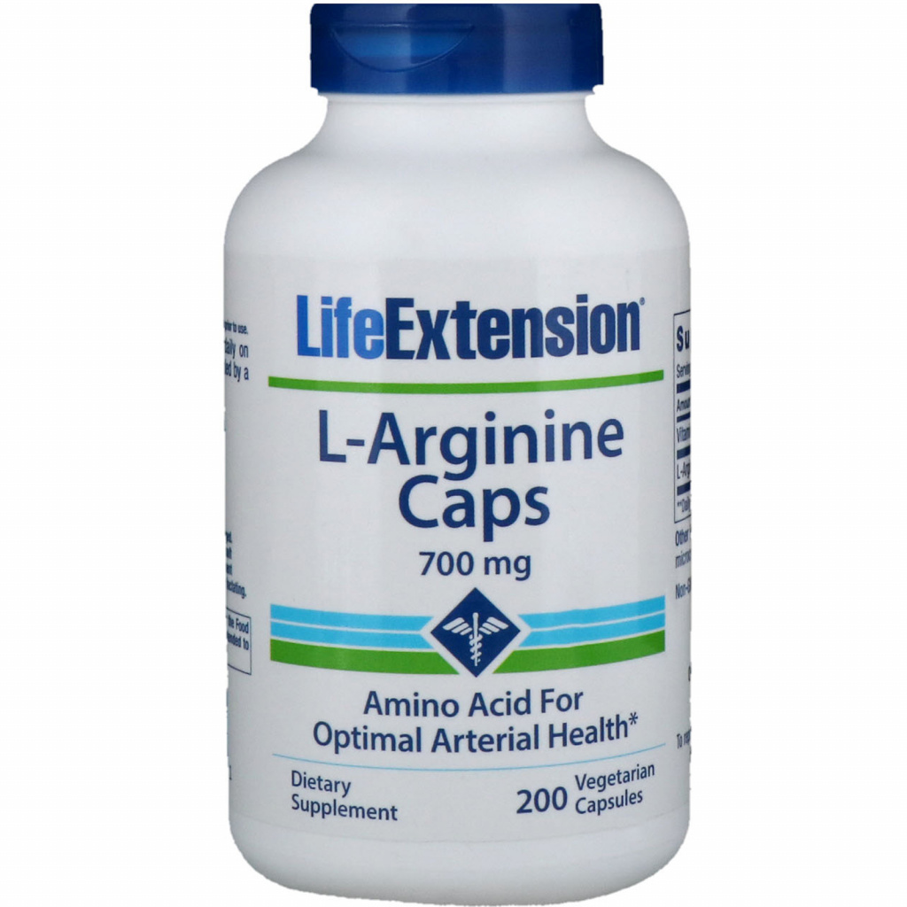 Life Extension Капсулы L-аргинина 700 мг